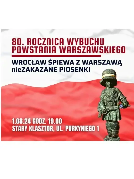 80. rocznica wybuchu Powstania Warszawskiego: Wrocław śpiewa z Warszawą (Nie)Zakazane piosenki 